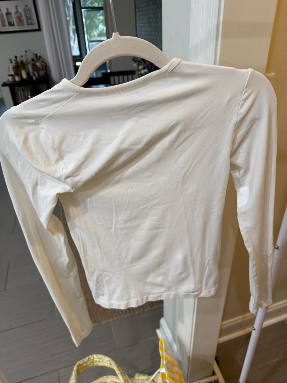 SKIMS Cream Long Sleeve Top - Picture 2 of 3